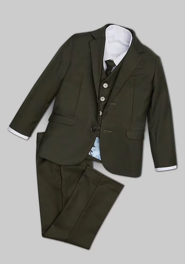 Peanut Butter Collection 007 Olive suit - FOSTANI.com