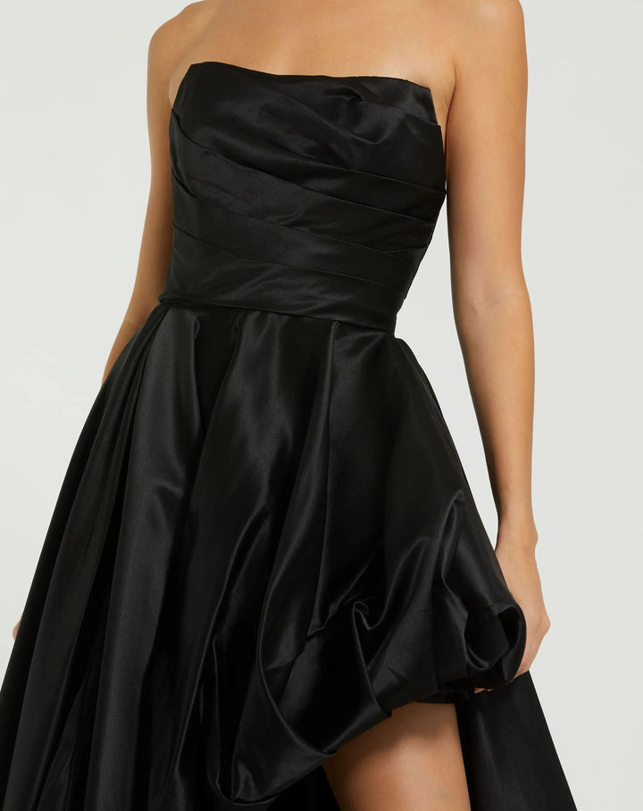 Mac Duggal 11685 Strapless Ruched High Low Gown
