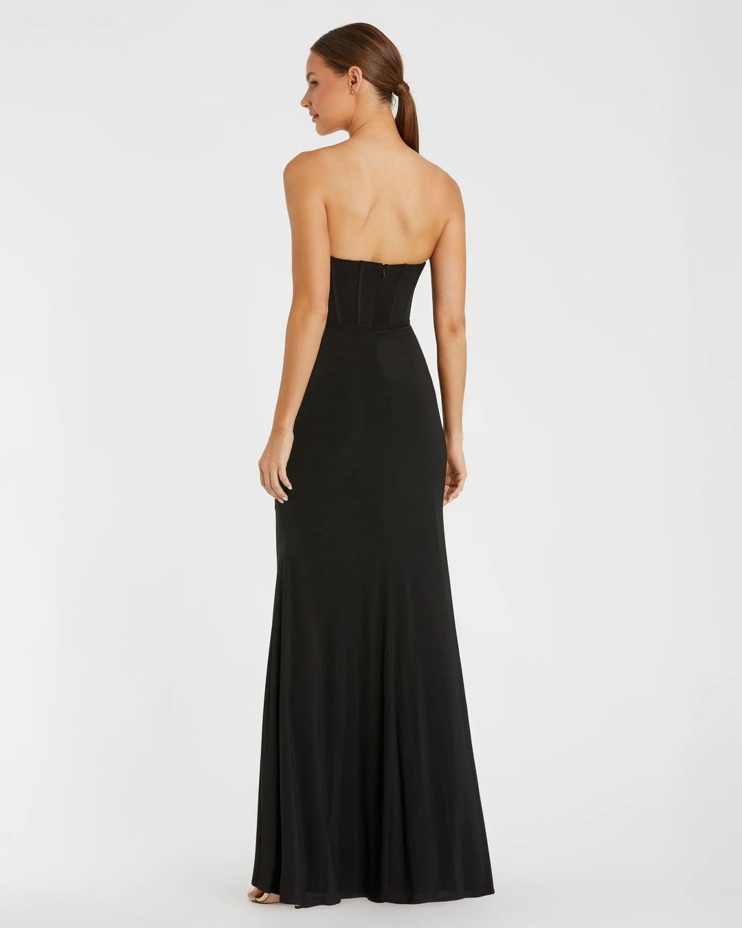 Mac Duggal 13003 Strapless Corset A-Line Jersey Gown