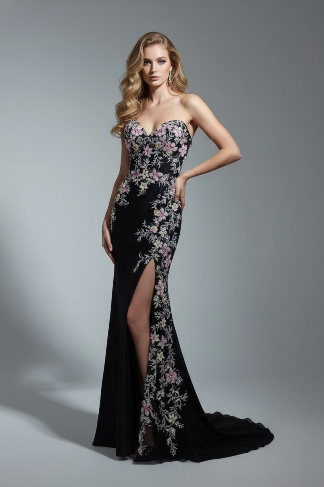 Lucci Lu 1435 Strapless Sweetheart Evening Dress