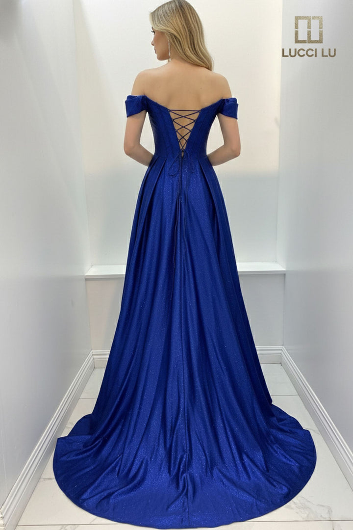 Lucci Lu 1478 Glitter High Slit Prom 2026 Dress