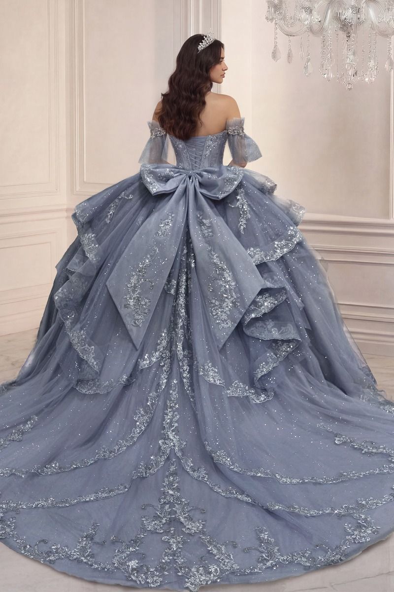 Ladivine 15741 Embellished Quinceanera Ball Gown Dress