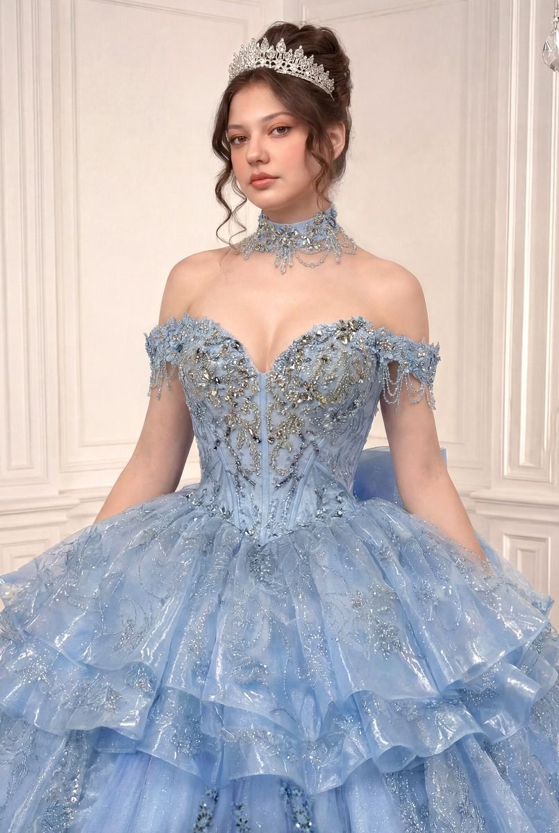 Ladivine 15742 Convertible Ball Gown Quinceanera Dress
