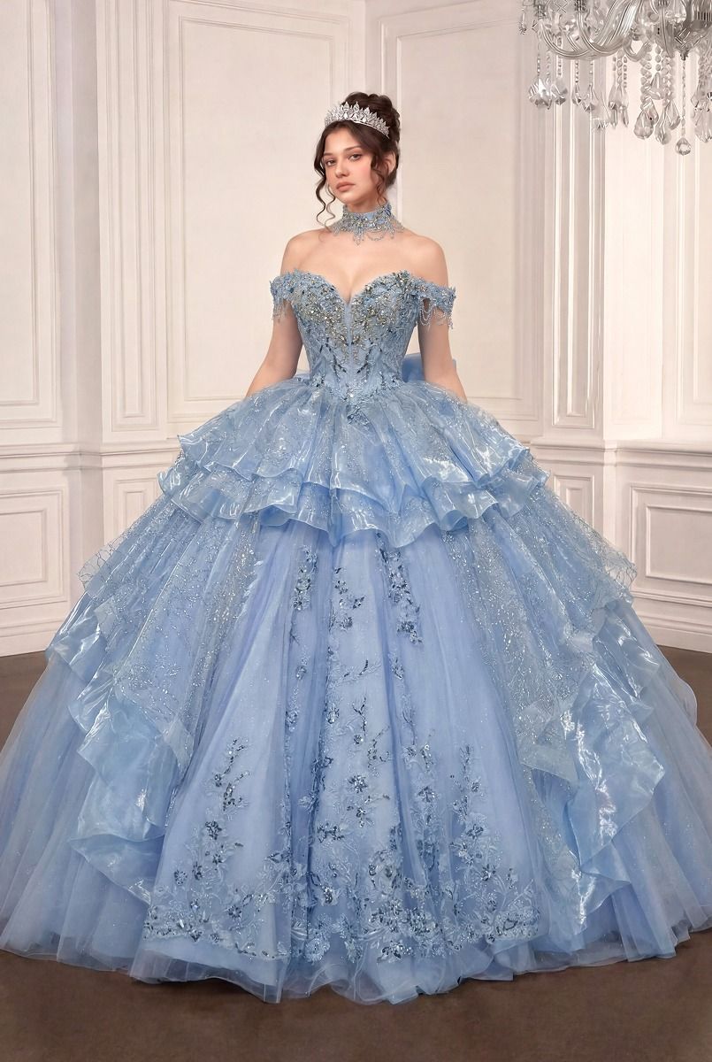 Ladivine 15742 Convertible Ball Gown Quinceanera Dress
