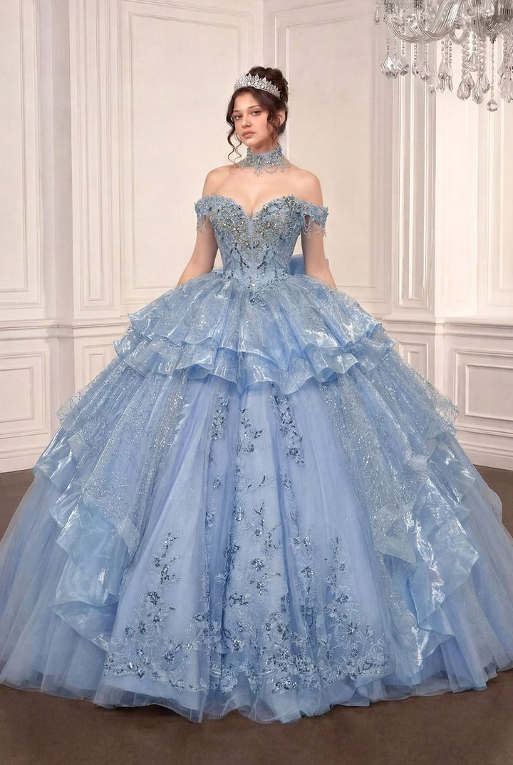 Ladivine 15742 Convertible Ball Gown Quinceanera Dress