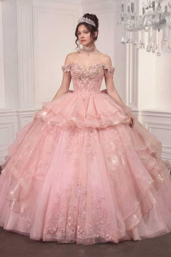 Ladivine 15742 Convertible Ball Gown Quinceanera Dress