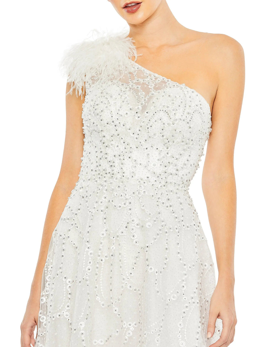 Mac Duggal 20389 Embellished One Shoulder A Line Gown