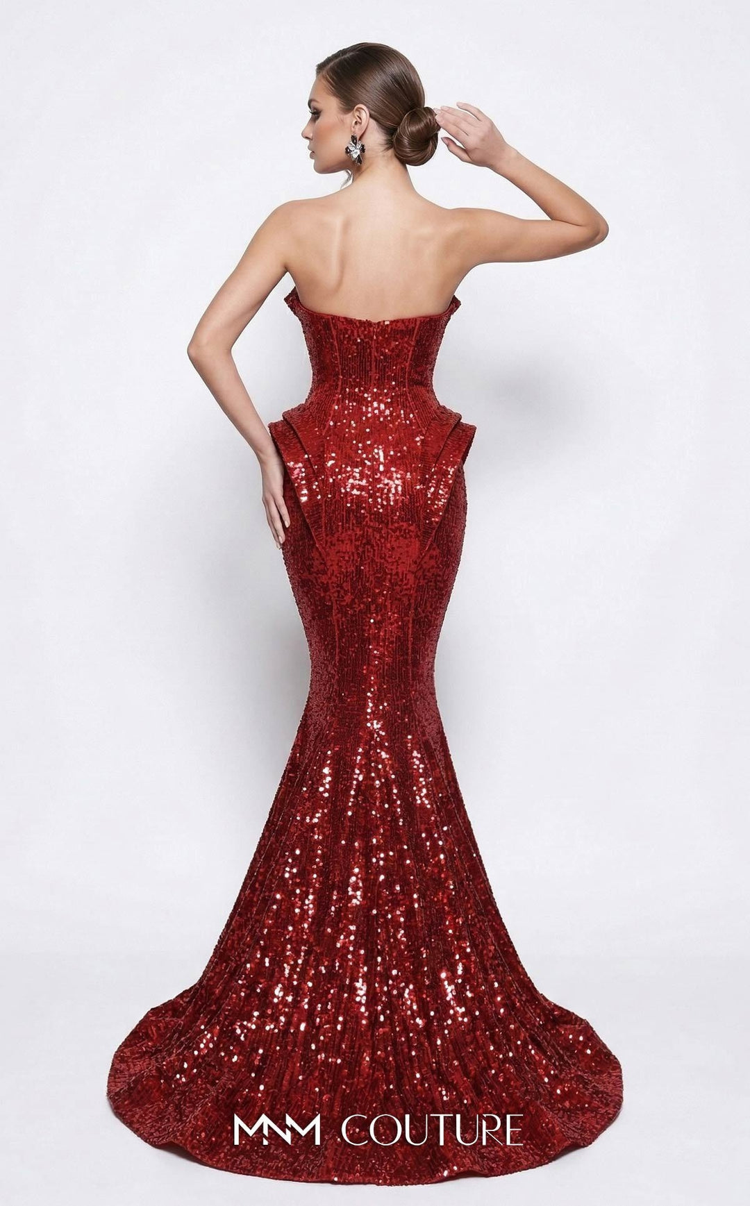 Fouad Sarkis 2263B Sweetheart Strapless Corset Couture Dress