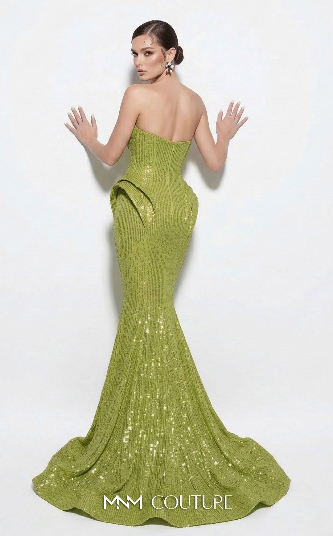 Fouad Sarkis 2263B Sweetheart Strapless Corset Couture Dress