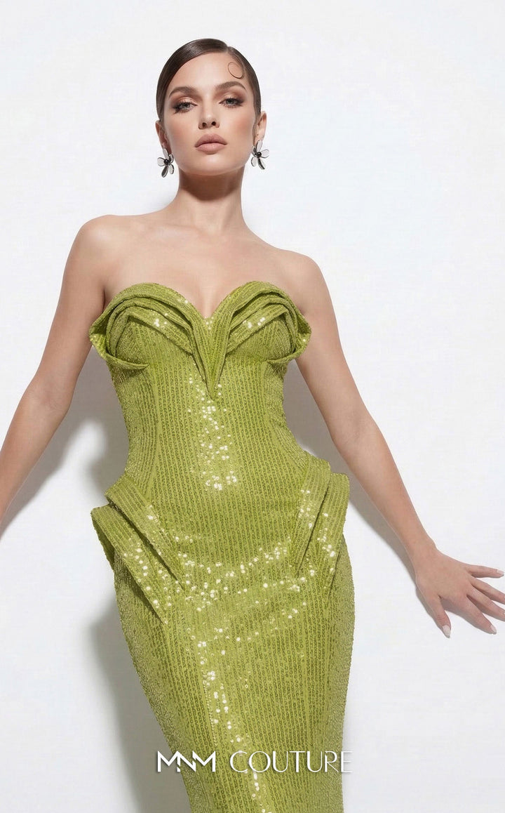 Fouad Sarkis 2263B Sweetheart Strapless Corset Couture Dress