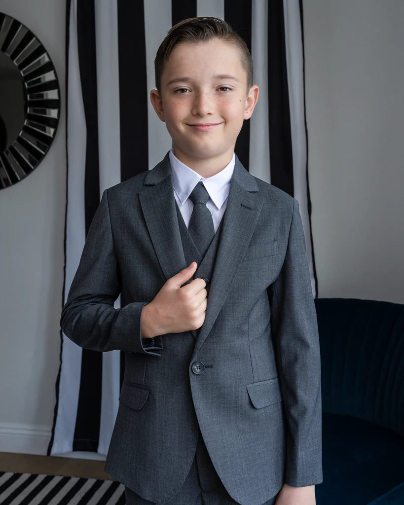 CLEO ByPeanut Butter Collection Luxor Giza Charcoal Kids suit - FOSTANI.com