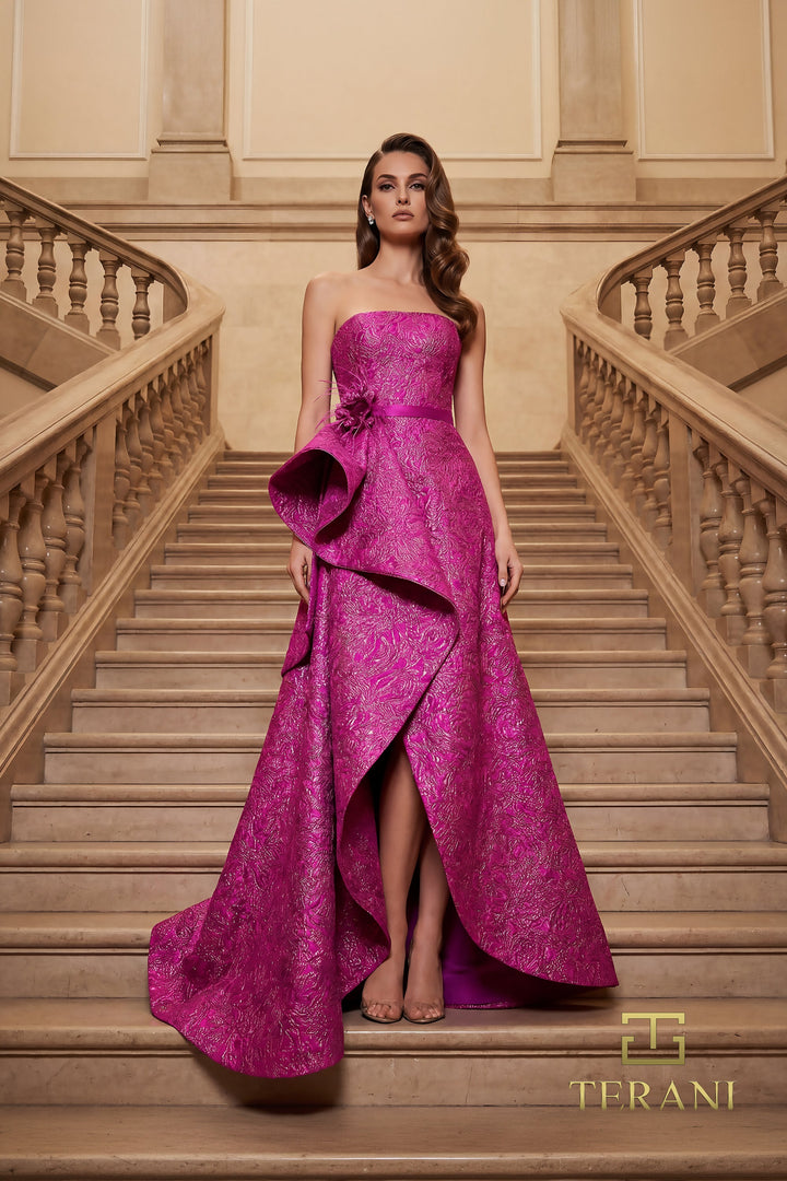 Terani 262E7355 Strapless Sleeveless Ball Gown Dress
