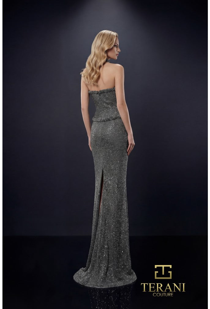 Terani 262E7081 Strapless Sweetheart Sequin Mermaid Dress