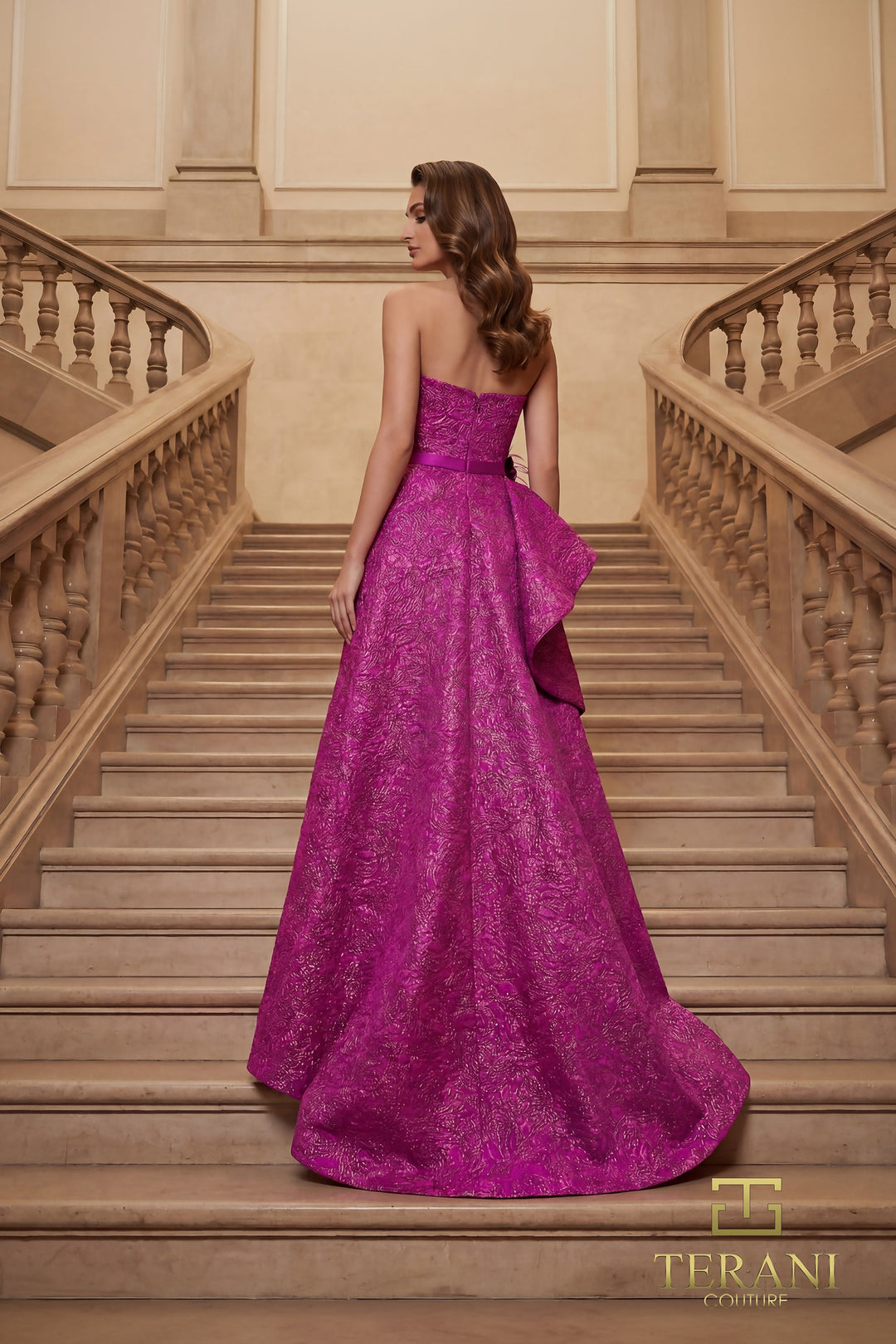 Terani 262E7355 Strapless Sleeveless Ball Gown Dress