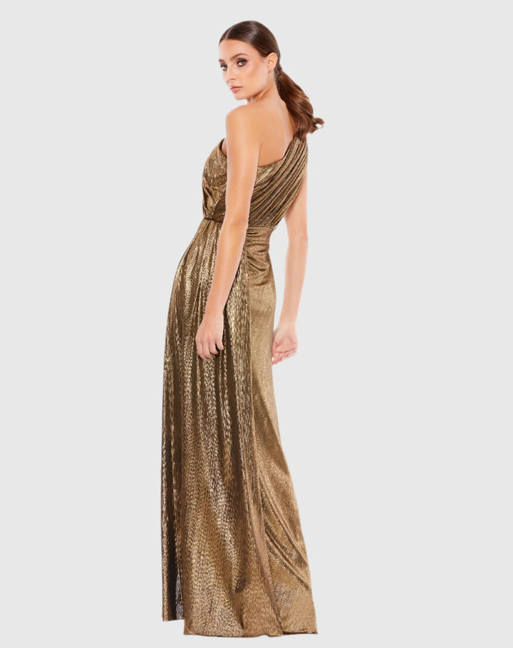 Mac Duggal 26537 One Shoulder Draped Gown