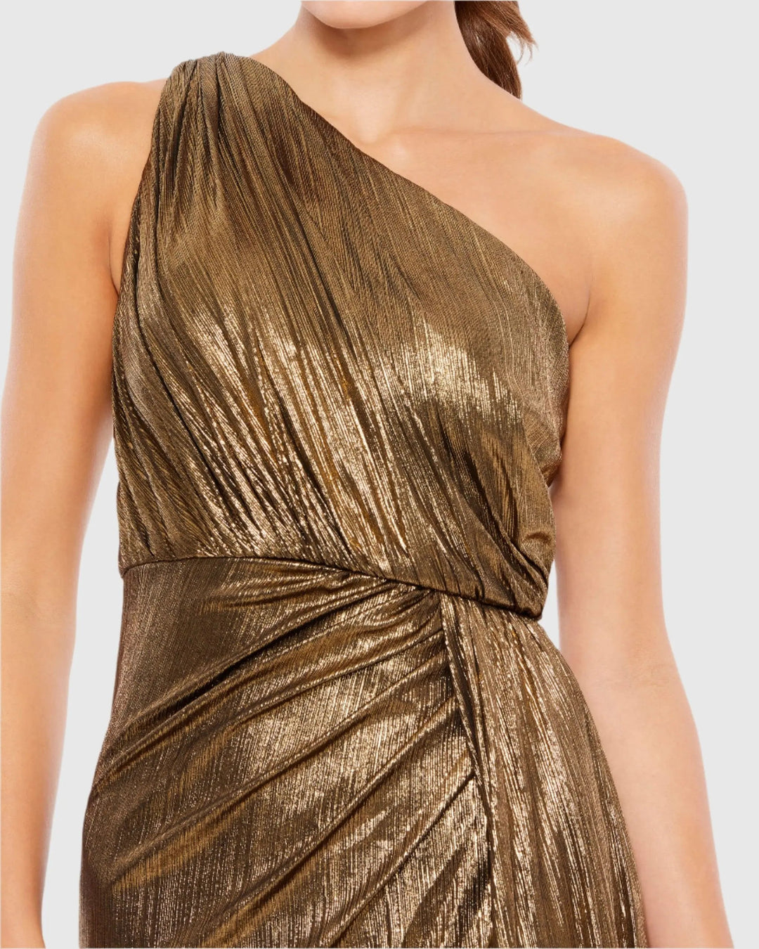 Mac Duggal 26537 One Shoulder Draped Gown