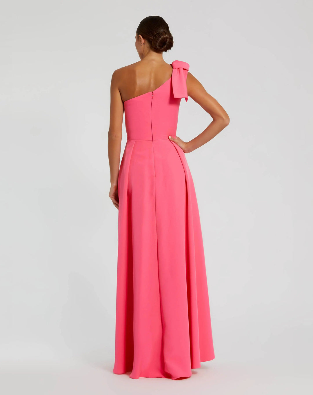 Mac Duggal 26989 Bow One Shoulder Sleeveless A-Line Gown