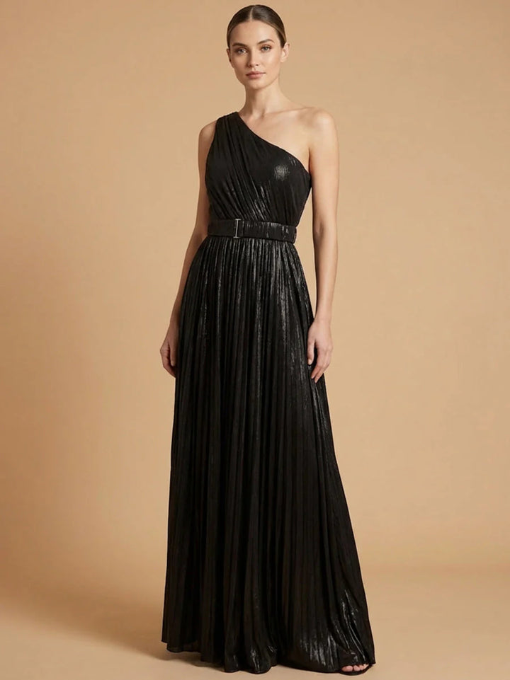 Lara 28844 One Shoulder Sleeveless A-Line couture Dress
