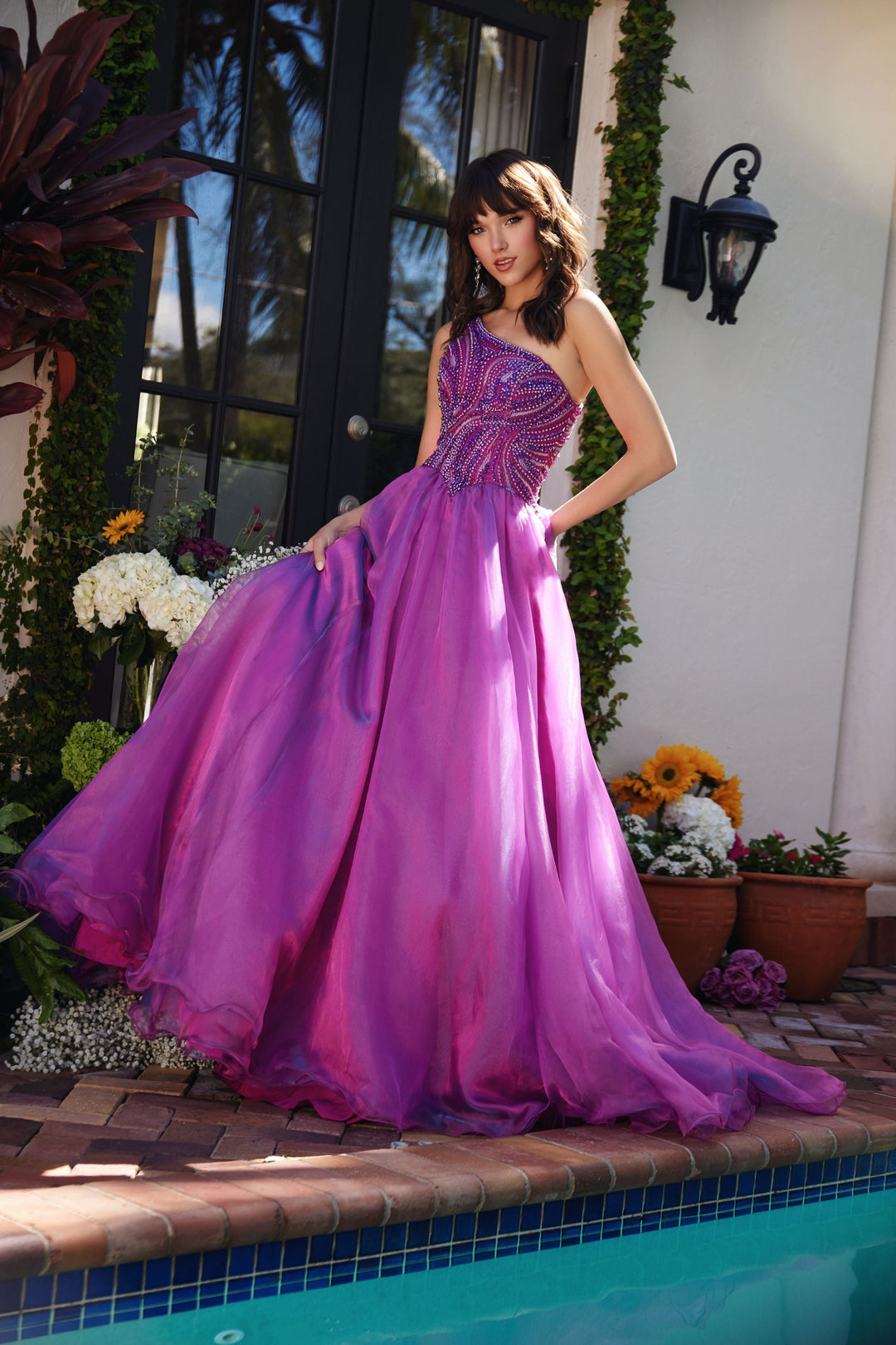 Ava Presley 29258 Asymmetrical One Shoulder Evening Dress