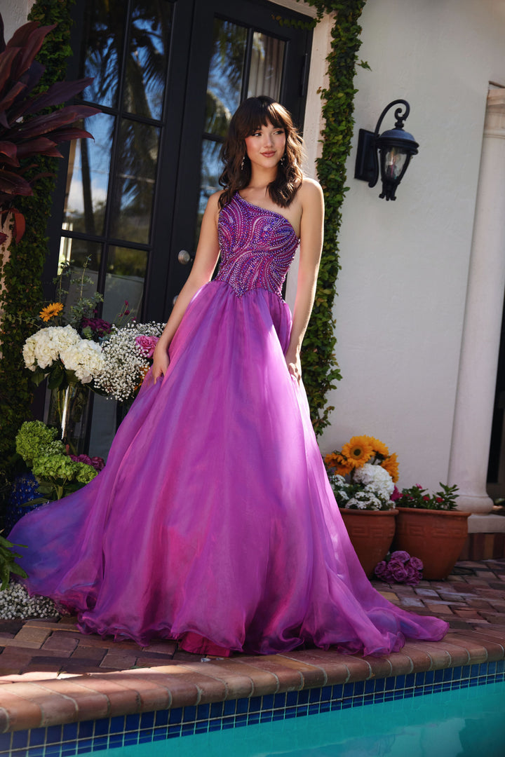 Ava Presley 29258 Asymmetrical One Shoulder Evening Dress
