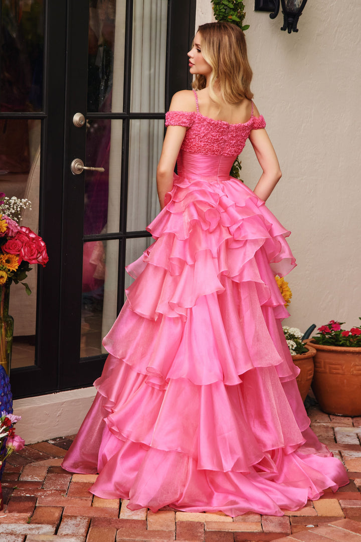 Ava Presley 29544 Ruffled High Slit Prom 2026 Dress