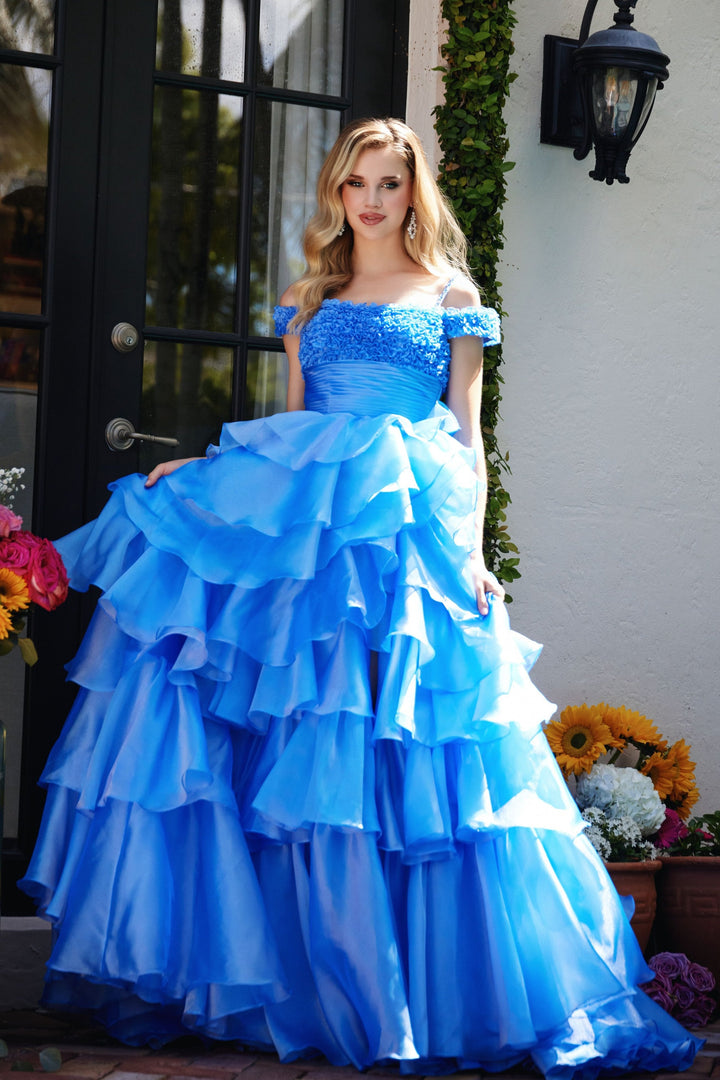Ava Presley 29544 Ruffled High Slit Prom 2026 Dress