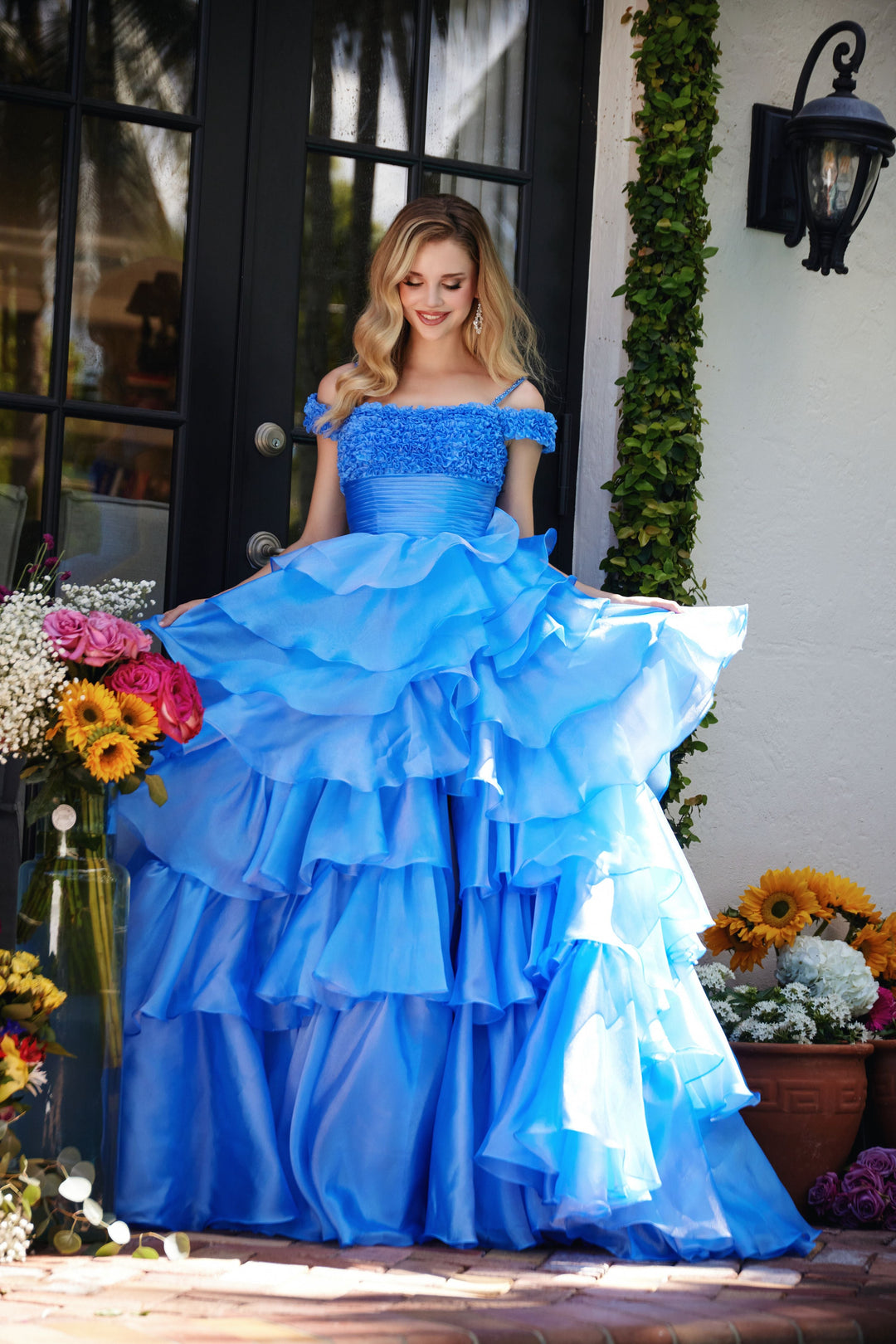 Ava Presley 29544 Ruffled High Slit Prom 2026 Dress