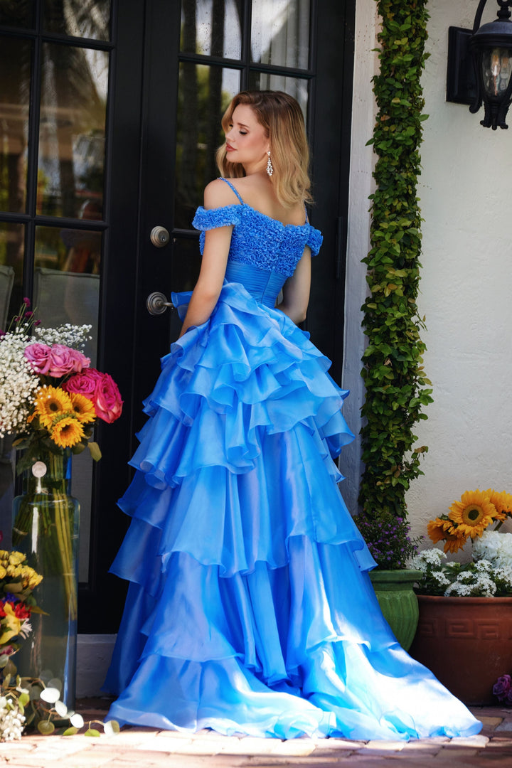 Ava Presley 29544 Ruffled High Slit Prom 2026 Dress