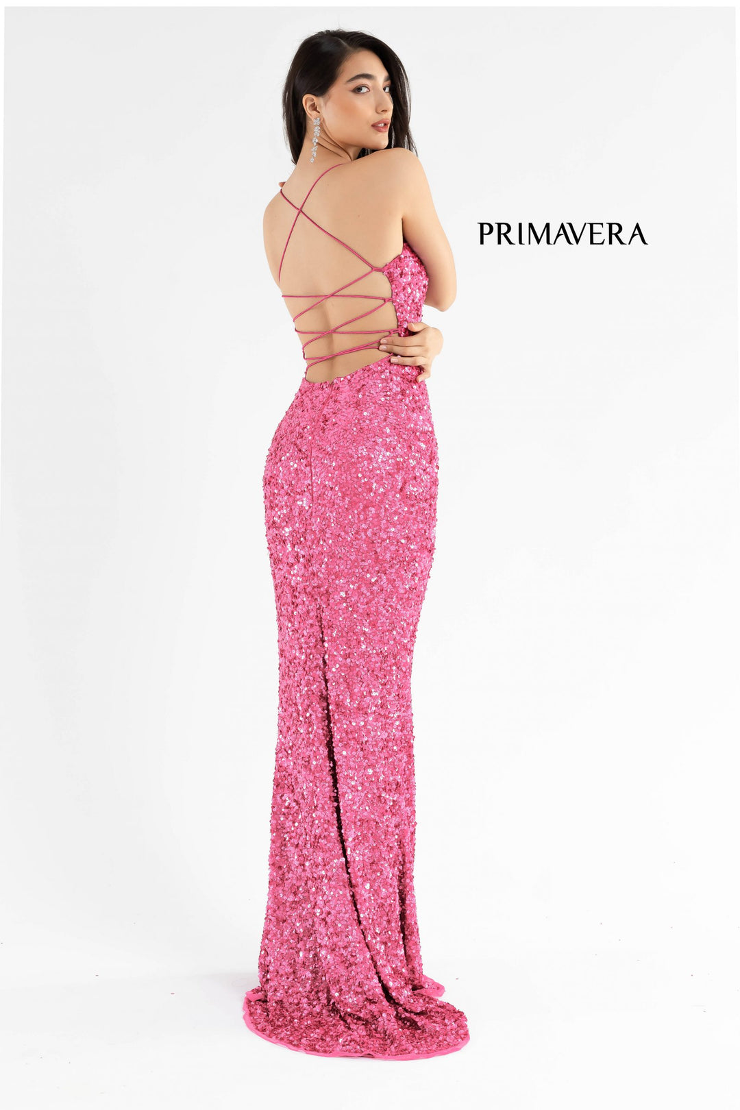 Primavera Couture 3290 Fully Sparkling Sequin Prom 2026 Dress