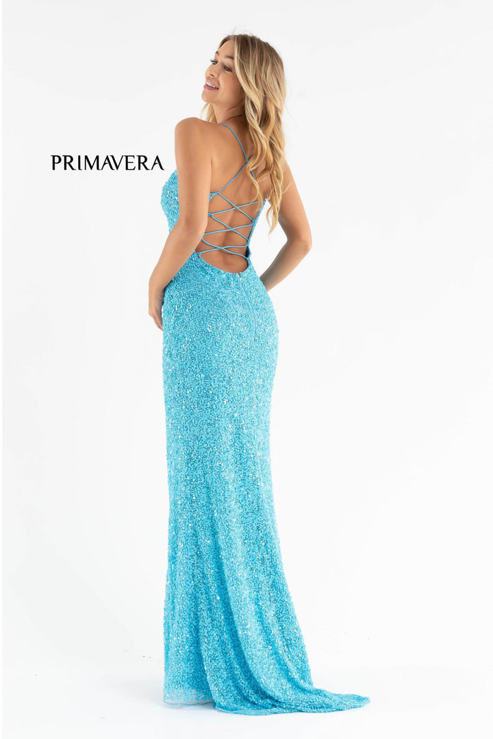Primavera Couture 3290 Fully Sparkling Sequin Prom 2026 Dress
