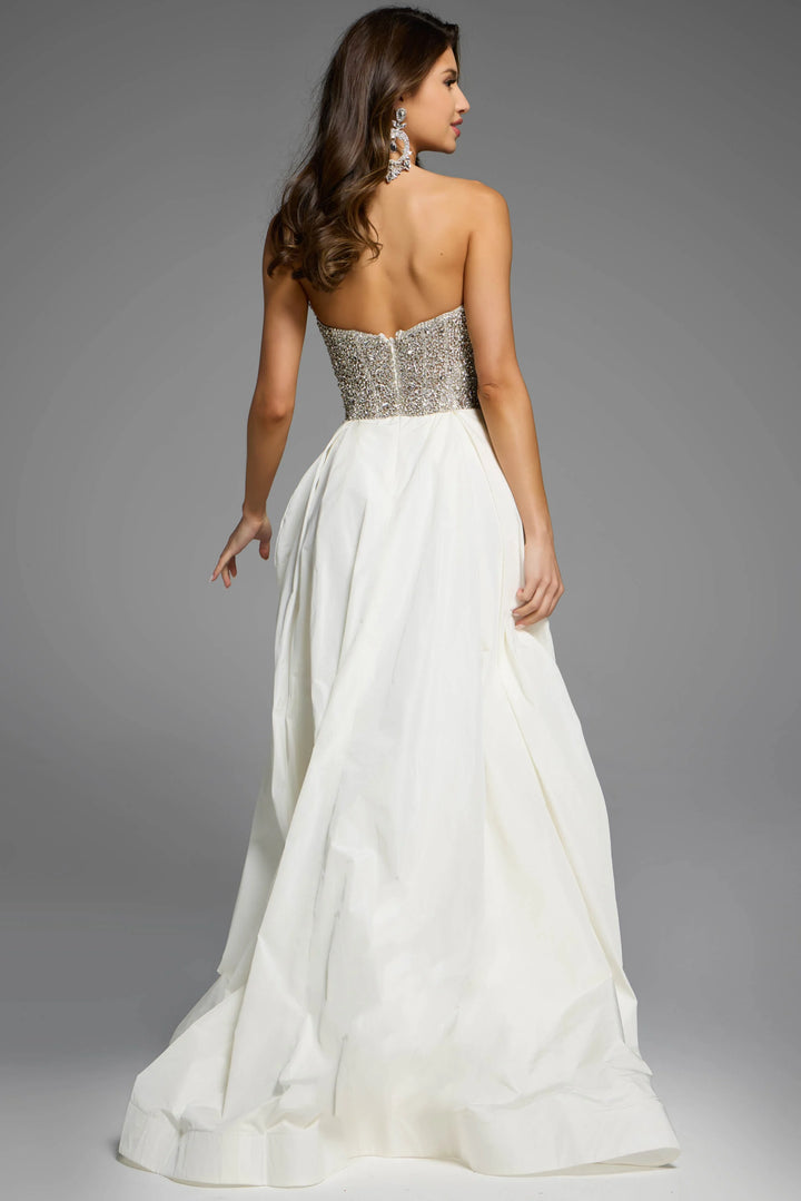 Jovani 41141 Strapless Crystal Embellished Pageant Dress