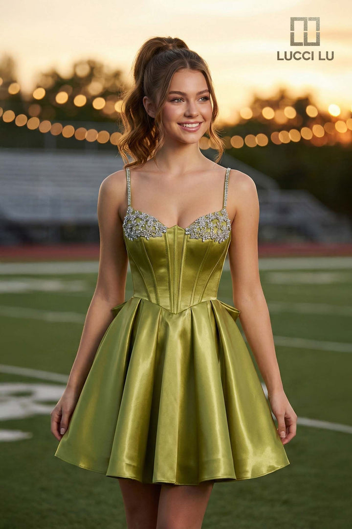 Lucci Lu 4271 Sweetheart Corset Homecoming Dress
