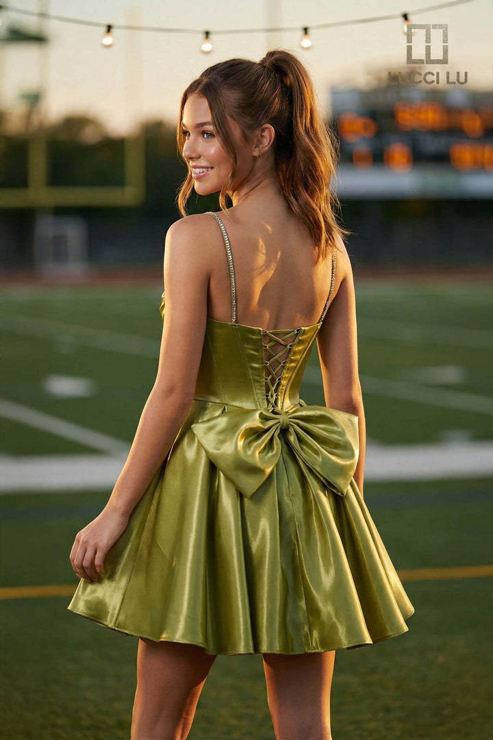 Lucci Lu 4271 Sweetheart Corset Homecoming Dress