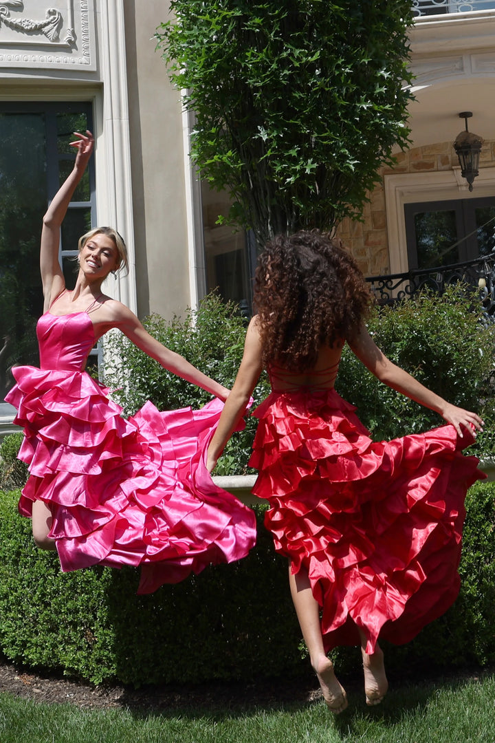 Jovani 48295 Tiered Satin Prom Dress 2026