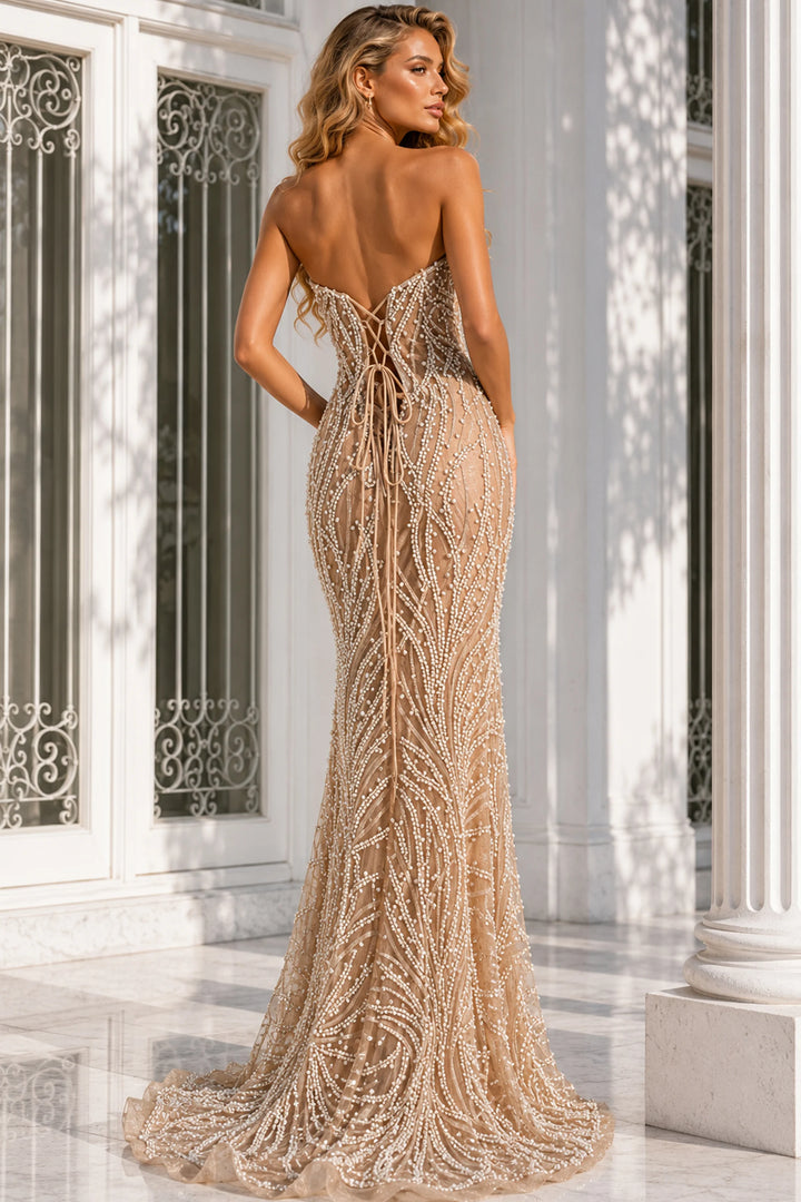 Jovani 48475 Beaded Corset Pageant Dress