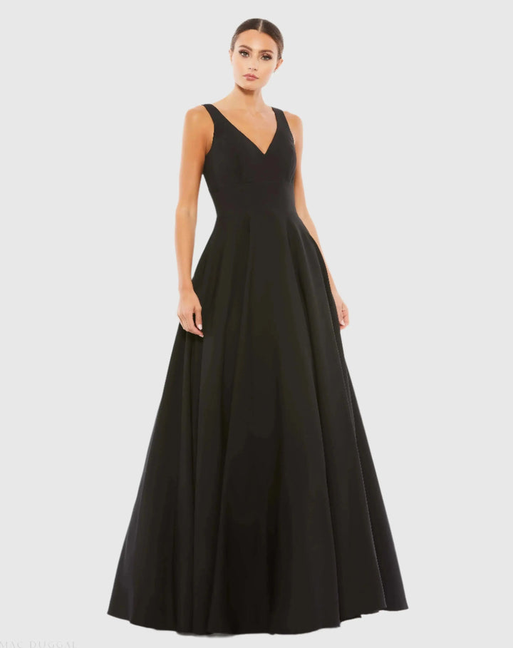 Mac Duggal 48924 Classic Sleeveless A-Line Gown with Pockets