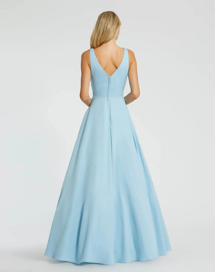 Mac Duggal 48924 Classic Sleeveless A-Line Gown with Pockets