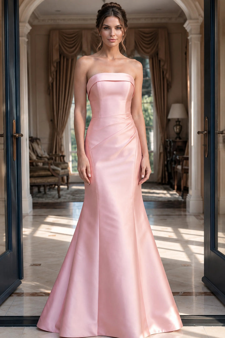 Jovani 49508 Strapless Satin Mermaid Gown - FOSTANI.com