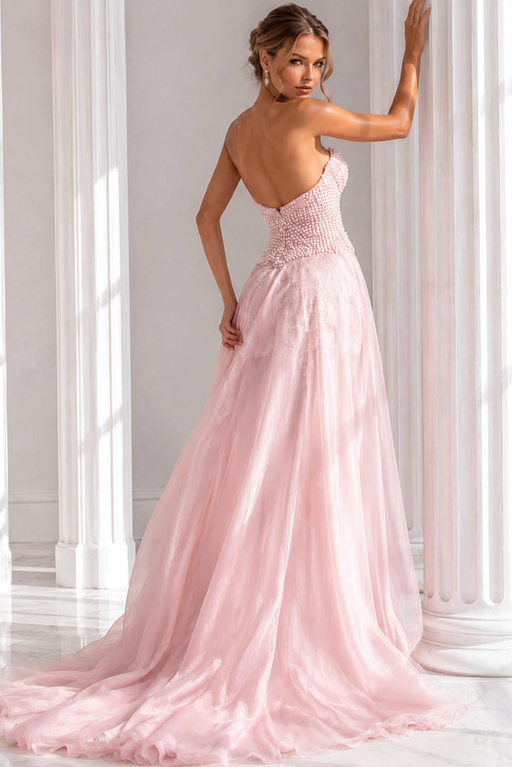 Jovani 49822 Strapless Sweetheart Sleeveless Beaded Corset Prom 2026 Dress