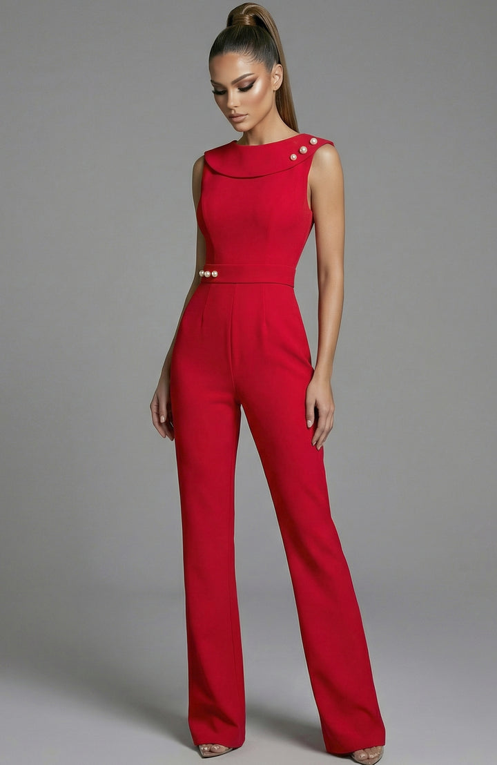 Jovani 50299 Defined Waist Evening Jumpsuit