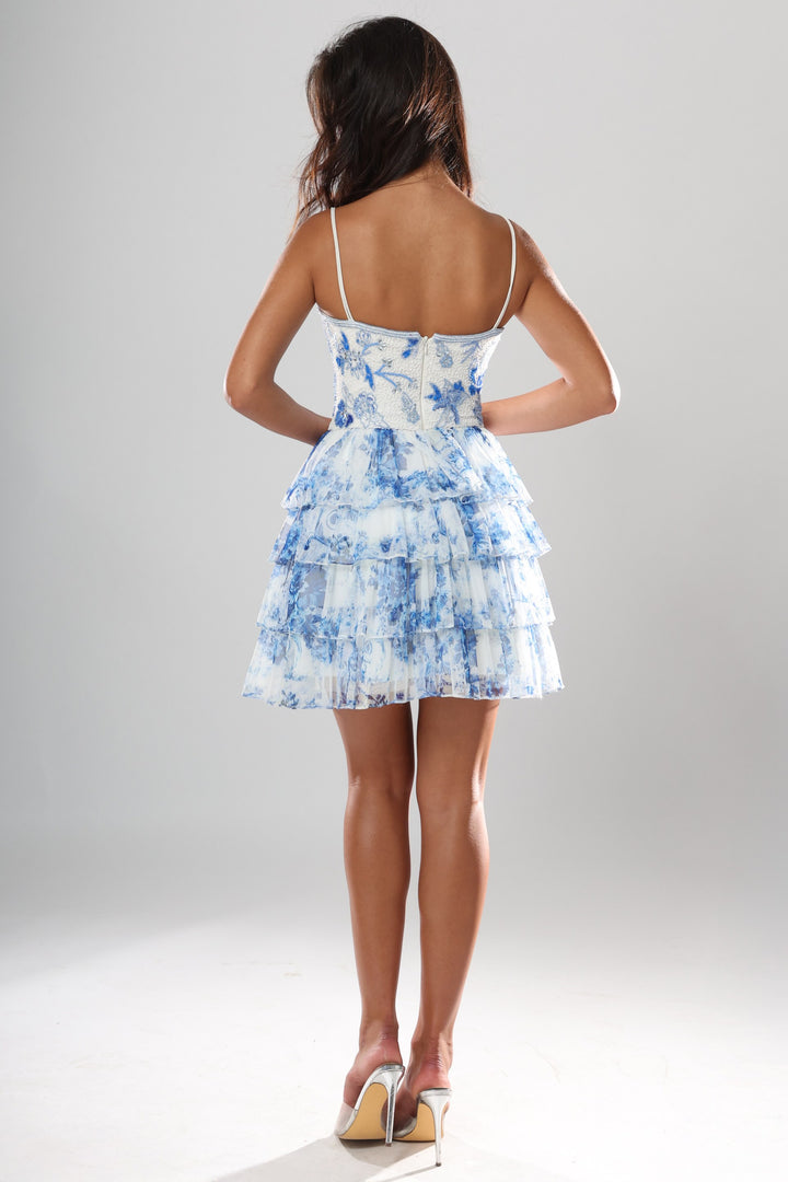 Jovani 52444 Floral Homecoming Dress
