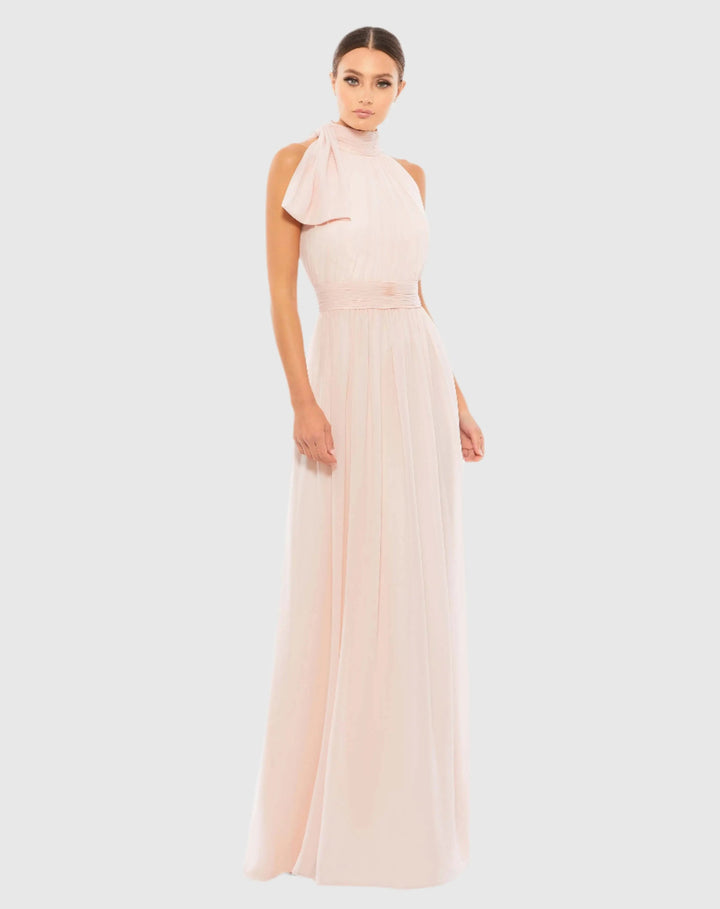 Mac Duggal 55035 High Neck Chiffon Gown