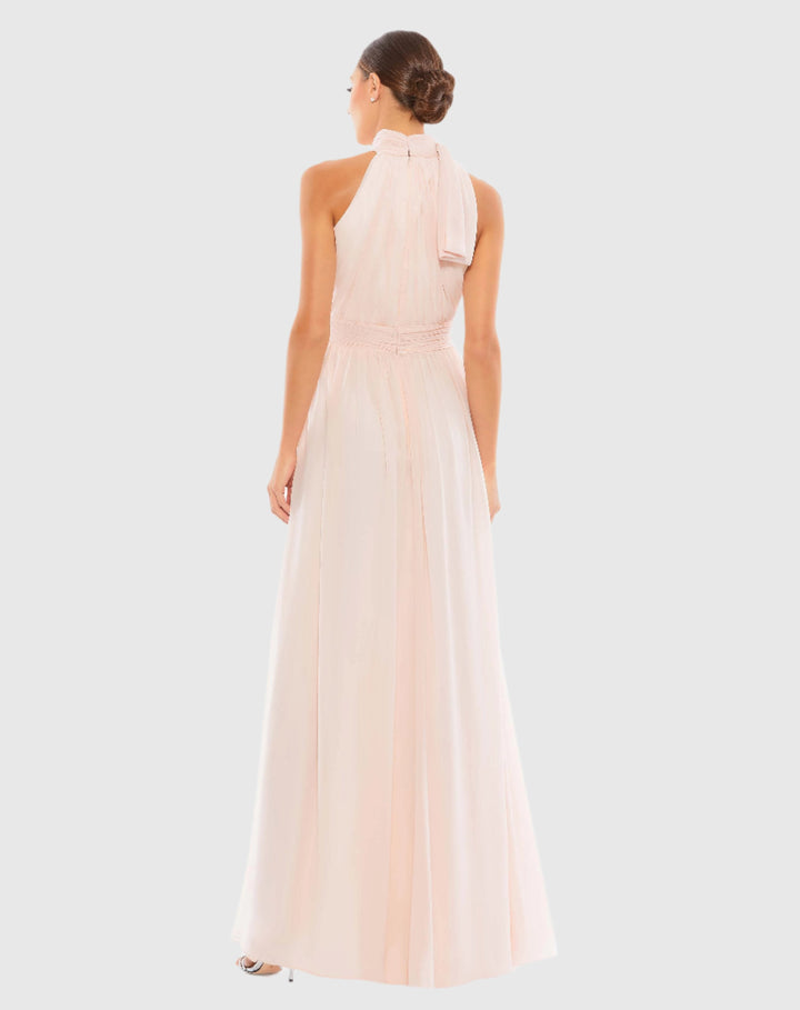 Mac Duggal 55035 High Neck Chiffon Gown