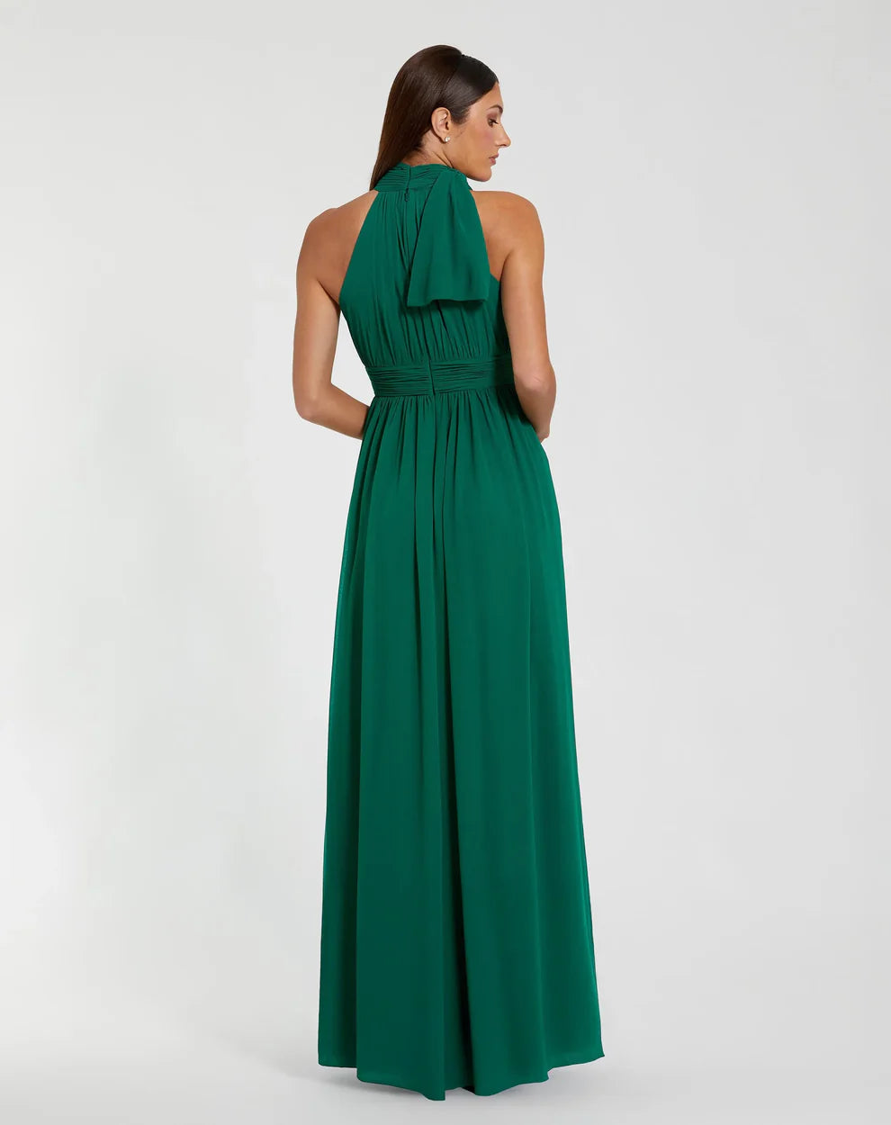 Mac Duggal 55035 High Neck Chiffon Gown