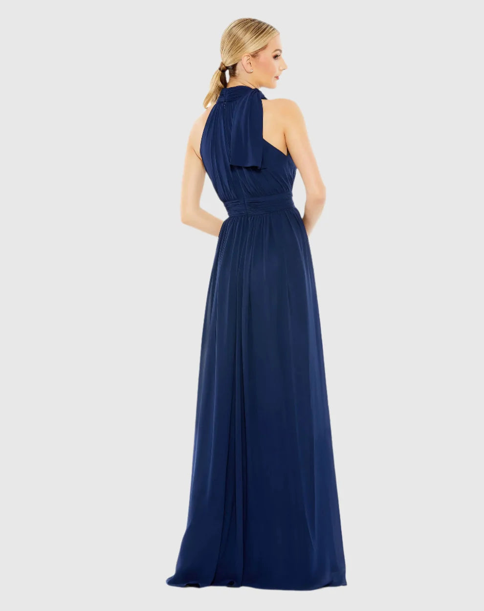Mac Duggal 55035 High Neck Chiffon Gown