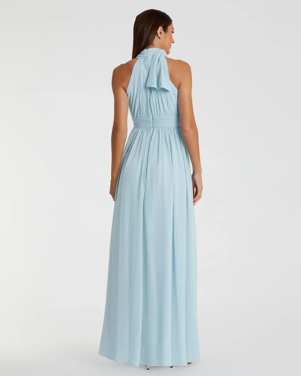Mac Duggal 55035 High Neck Chiffon Gown