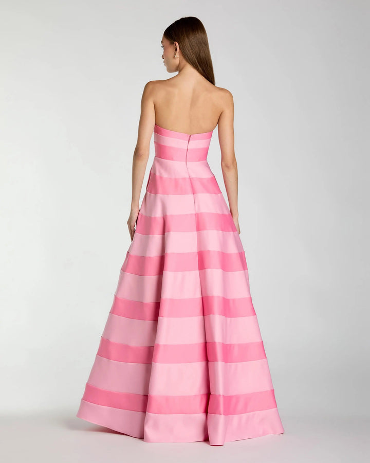 Mac Duggal 56353 Strapless Satin Ballgown With Pockets