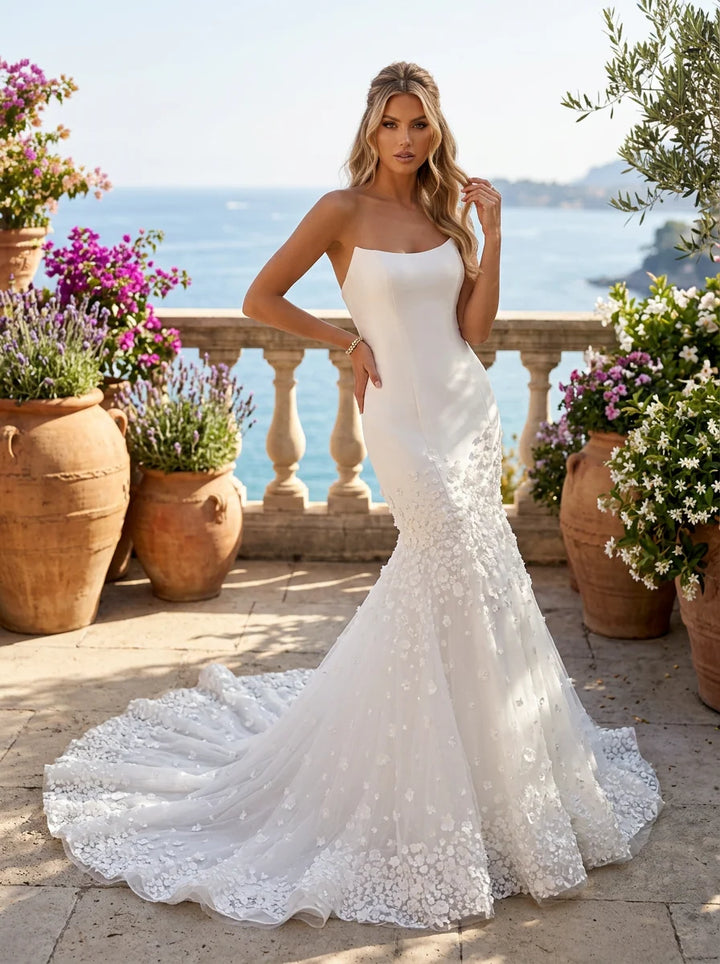 Clarisse 600504 Floral Bridal Dress