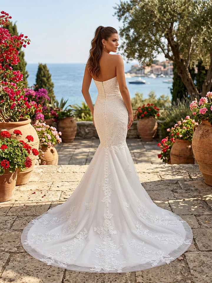 Clarisse 600514 Floral Lace Mermaid Bridal Dress