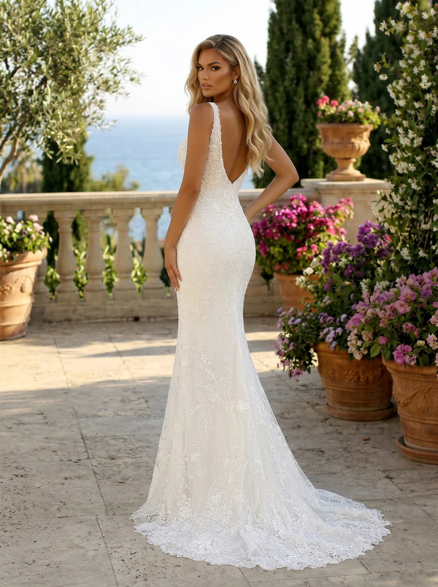 Clarisse 600528 Floral Lace Bridal Dress